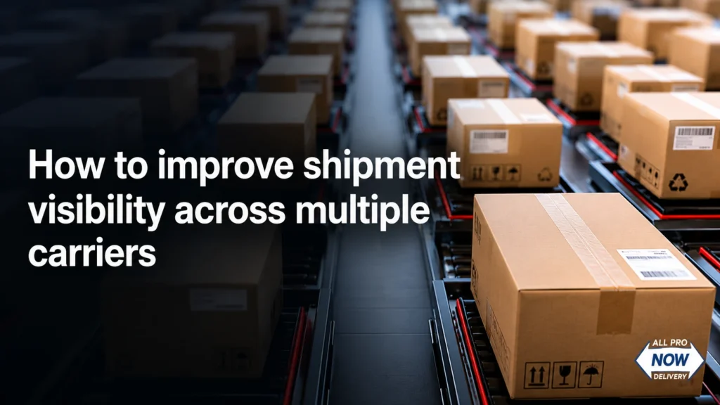 How to improve shipment visibility across multiple carriers | allpronow.net
